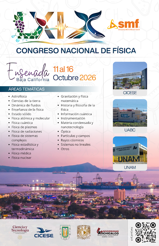 Congreso Nacional de Física 2026, Ensenada B.C.